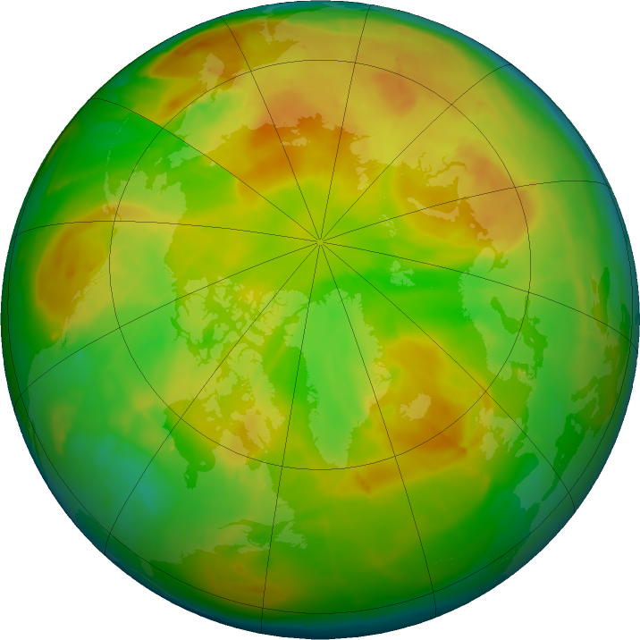 Arctic ozone map for 11 May 2011